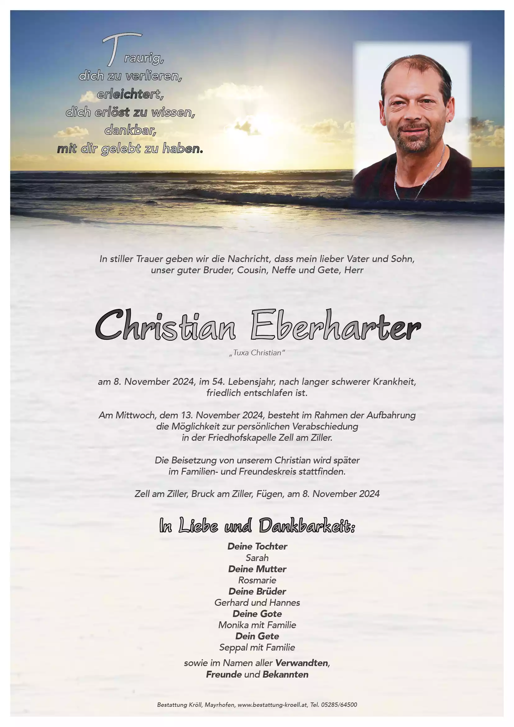 Parte von Christian Eberharter